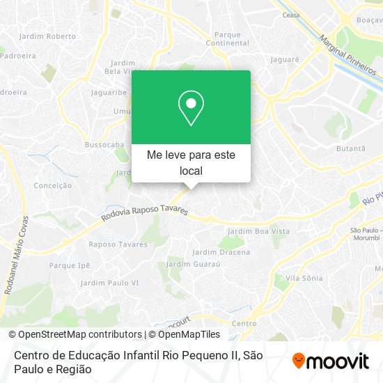 Centro de Educação Infantil Rio Pequeno II mapa