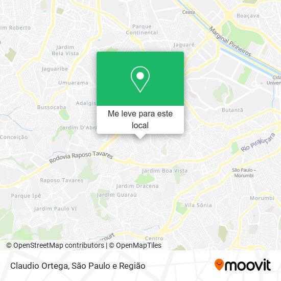 Claudio Ortega mapa