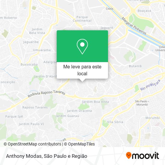 Anthony Modas mapa