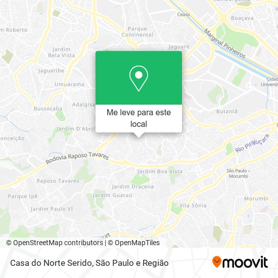 Casa do Norte Serido mapa