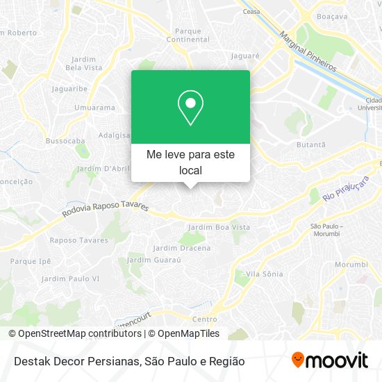 Destak Decor Persianas mapa