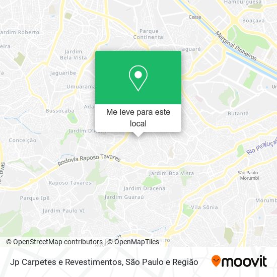 Jp Carpetes e Revestimentos mapa