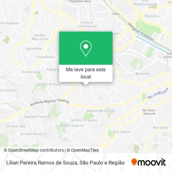 Lilian Pereira Ramos de Souza mapa