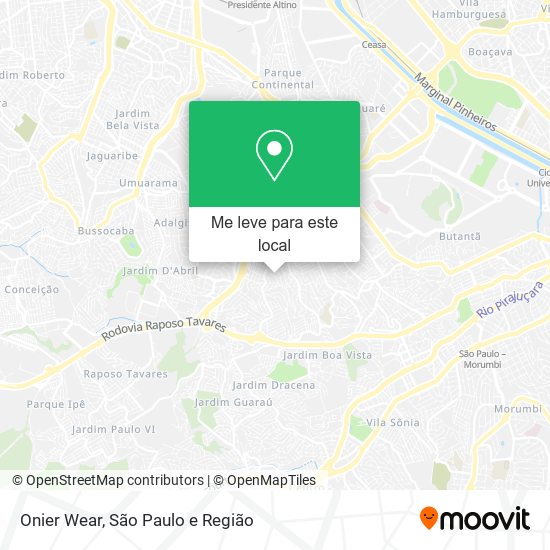 Onier Wear mapa