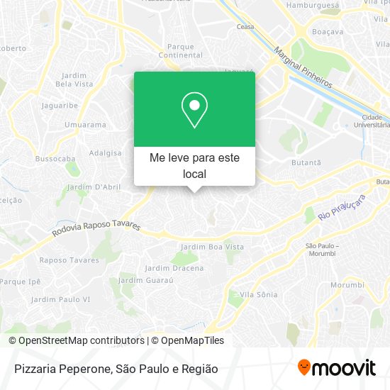 Pizzaria Peperone mapa