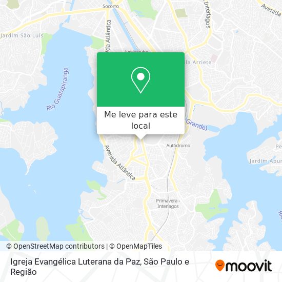 Igreja Evangélica Luterana da Paz mapa