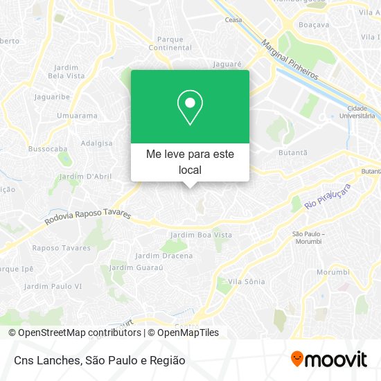 Cns Lanches mapa