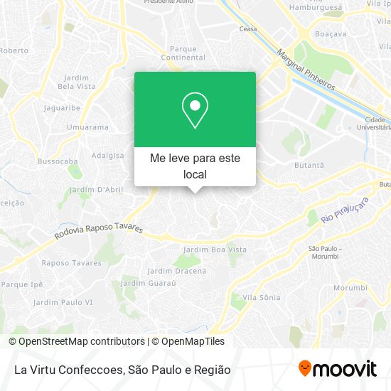 La Virtu Confeccoes mapa