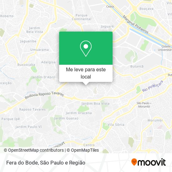 Fera do Bode mapa