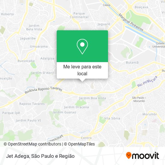 Jet Adega mapa