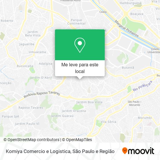 Komiya Comercio e Logistica mapa