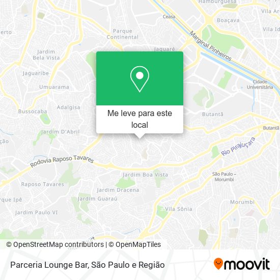 Parceria Lounge Bar mapa