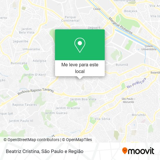 Beatriz Cristina mapa