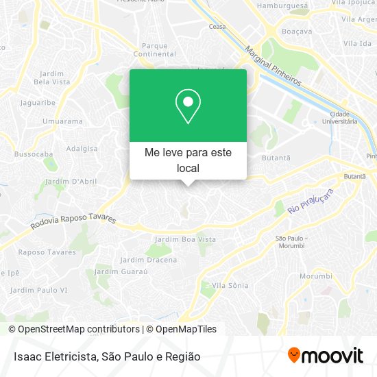 Isaac Eletricista mapa