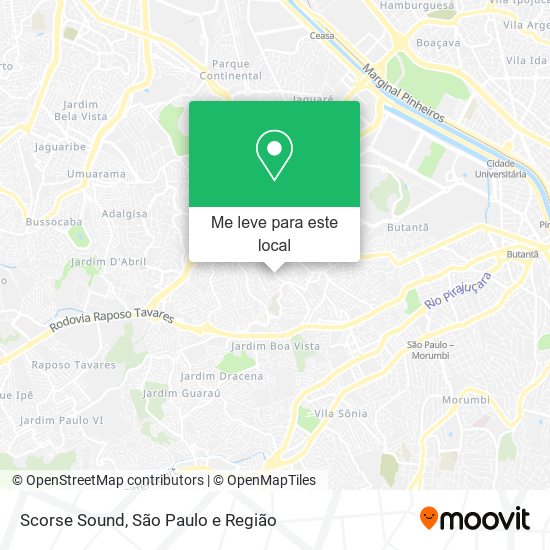Scorse Sound mapa