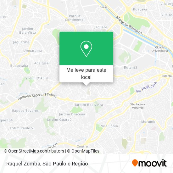 Raquel Zumba mapa
