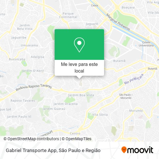 Gabriel Transporte App mapa