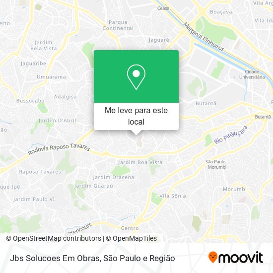 Jbs Solucoes Em Obras mapa