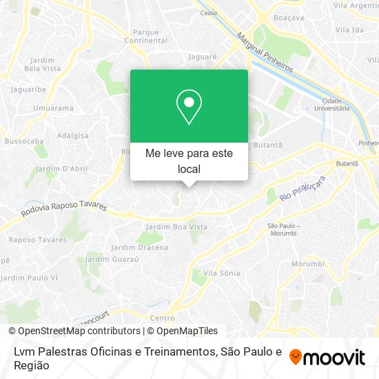 Lvm Palestras Oficinas e Treinamentos mapa