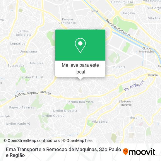 Ema Transporte e Remocao de Maquinas mapa