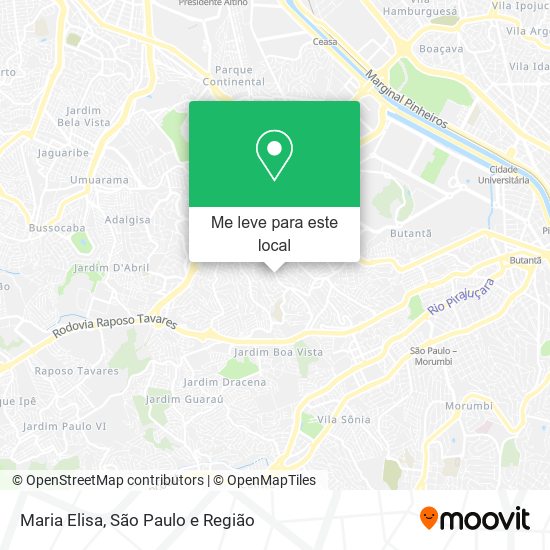 Maria Elisa mapa
