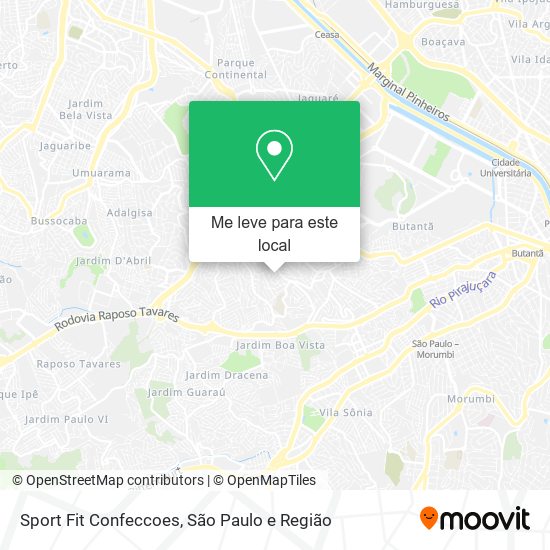 Sport Fit Confeccoes mapa