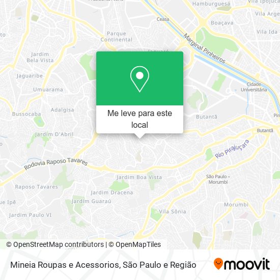 Mineia Roupas e Acessorios mapa