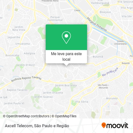 Axcell Telecom mapa