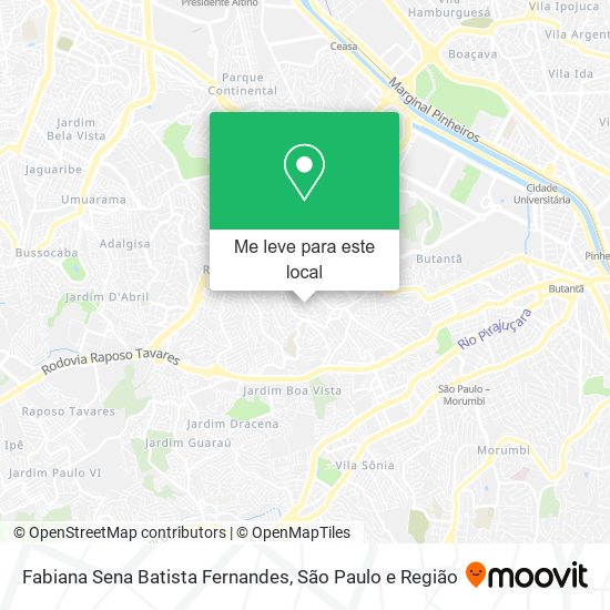 Fabiana Sena Batista Fernandes mapa