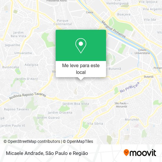 Micaele Andrade mapa