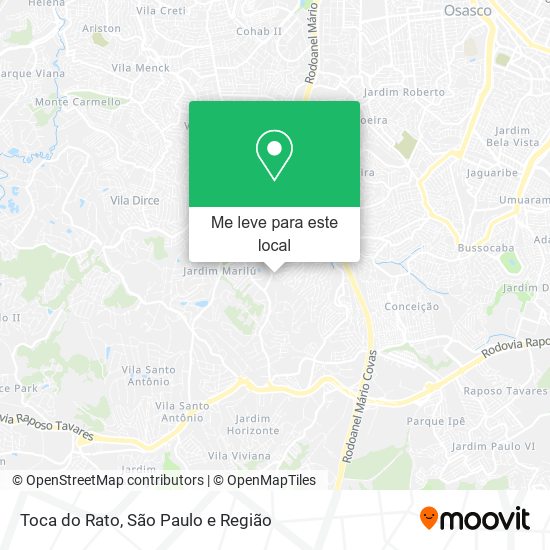 Toca do Rato mapa