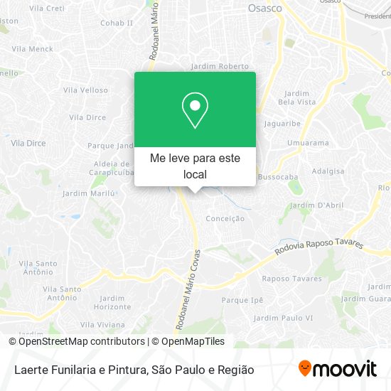 Laerte Funilaria e Pintura mapa