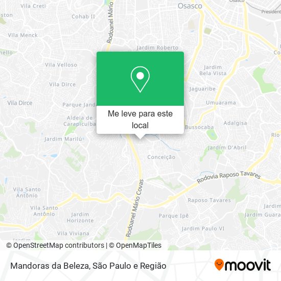 Mandoras da Beleza mapa