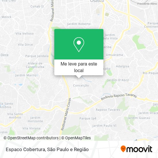 Espaco Cobertura mapa