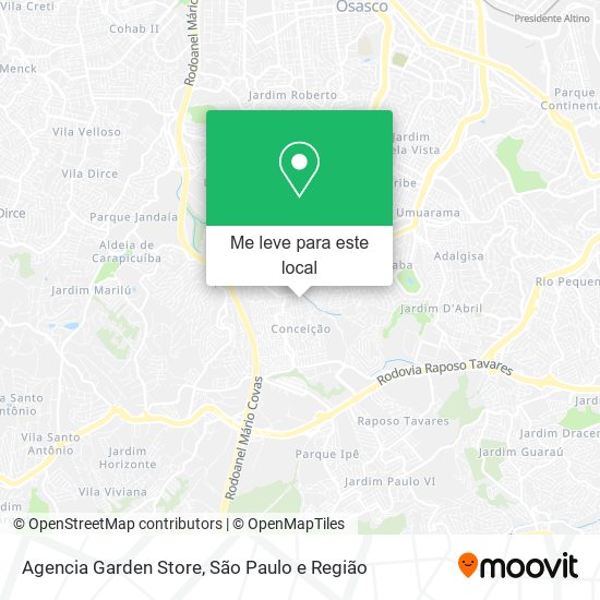 Agencia Garden Store mapa