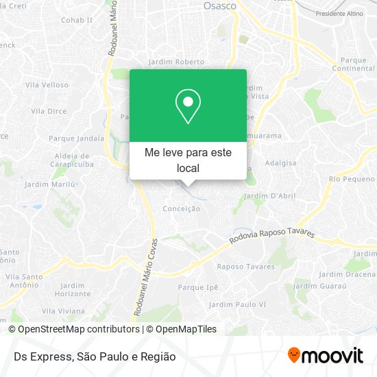Ds Express mapa