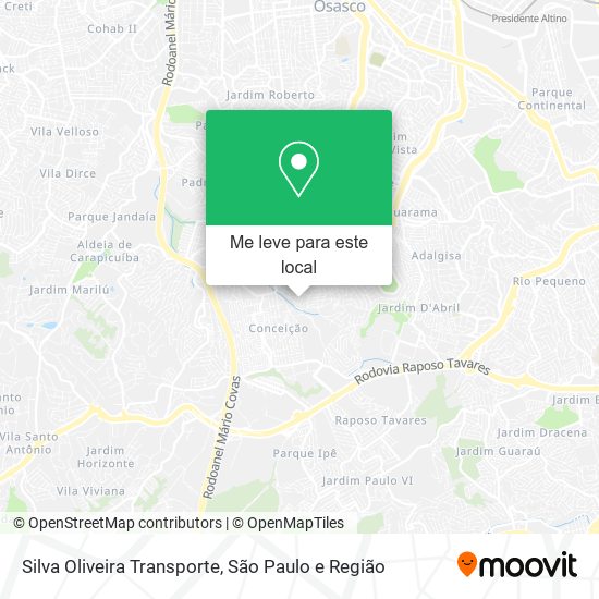 Silva Oliveira Transporte mapa