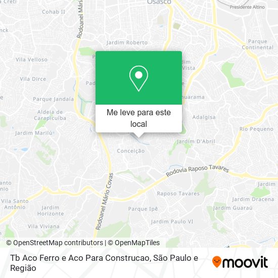 Tb Aco Ferro e Aco Para Construcao mapa