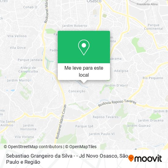 Sebastiao Grangeiro da Silva - - Jd Novo Osasco mapa