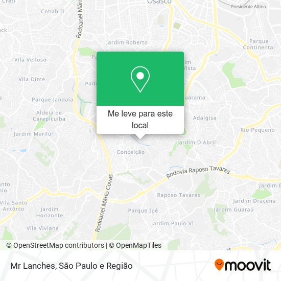 Mr Lanches mapa