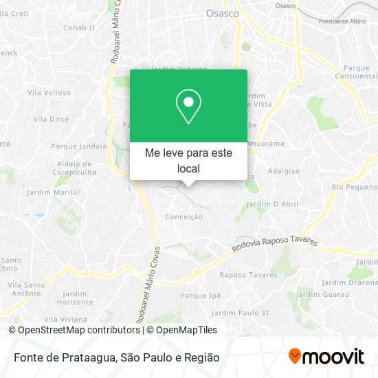 Fonte de Prataagua mapa