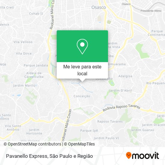 Pavanello Express mapa