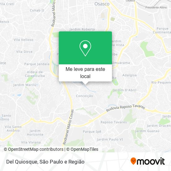 Del Quiosque mapa