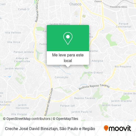 Creche José David Binsztajn mapa