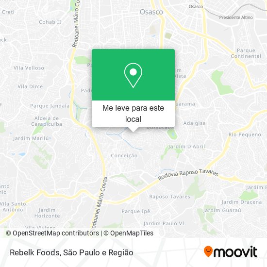 Rebelk Foods mapa