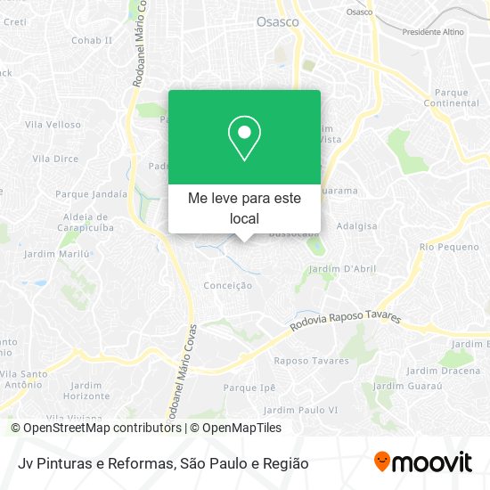 Jv Pinturas e Reformas mapa