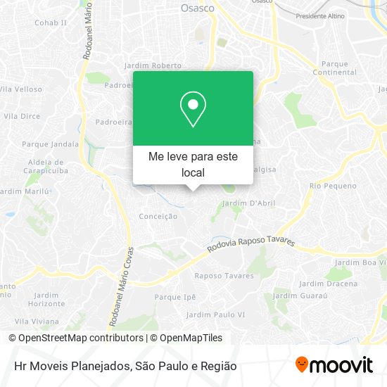 Hr Moveis Planejados mapa