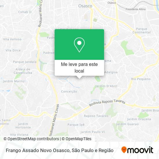Frango Assado Novo Osasco mapa