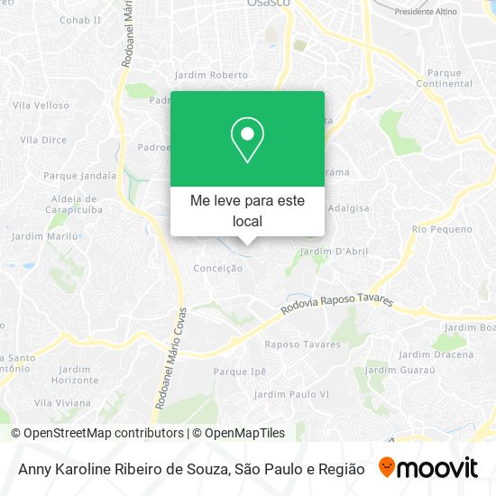 Anny Karoline Ribeiro de Souza mapa