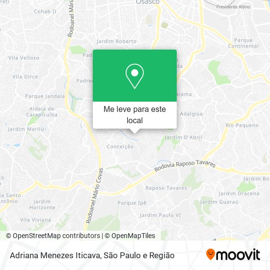 Adriana Menezes Iticava mapa